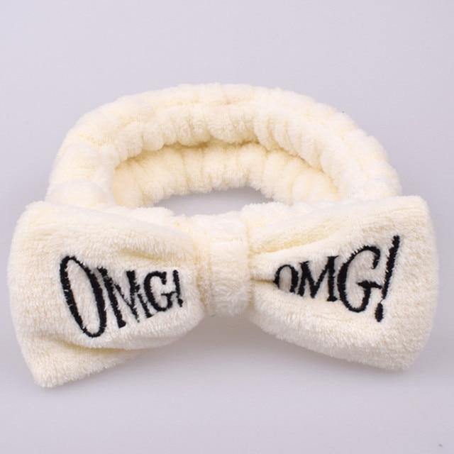 Soft Coral Fleece OMG Bow Headband Turban For Girls - Buy Confidently with Smart Sales Australia