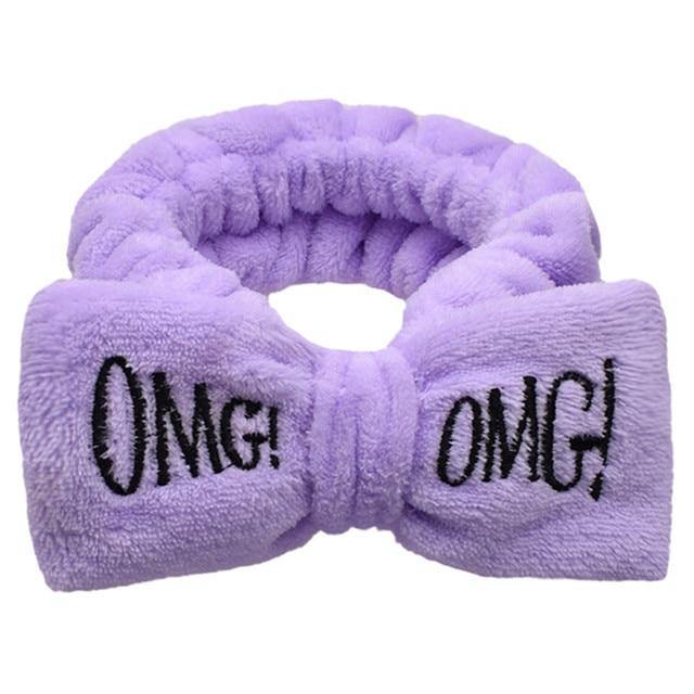 Soft Coral Fleece OMG Bow Headband Turban For Girls - Buy Confidently with Smart Sales Australia