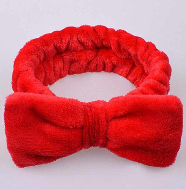 Soft Coral Fleece OMG Bow Headband Turban For Girls - Buy Confidently with Smart Sales Australia