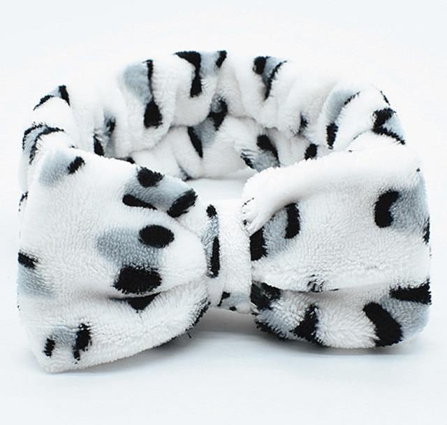 Soft Coral Fleece OMG Bow Headband Turban For Girls - Smart Sales Australia