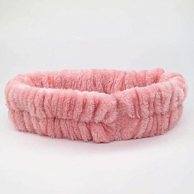 Soft Coral Fleece OMG Bow Headband Turban For Girls - Smart Sales Australia