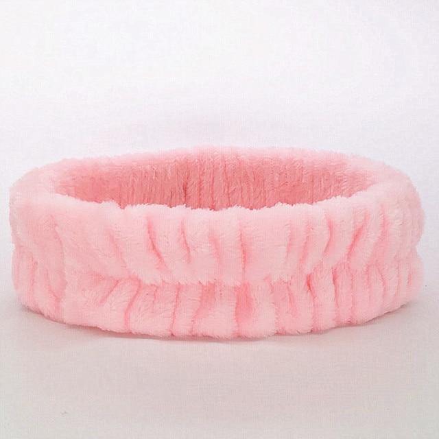 Soft Coral Fleece OMG Bow Headband Turban For Girls - Smart Sales Australia