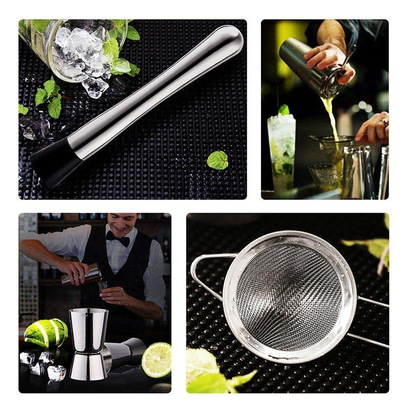 Stainless Steel Cocktail Shaker Kit Drink Mixer Set For Professional Or Home Bar - Buy Confidently with Smart Sales Australia