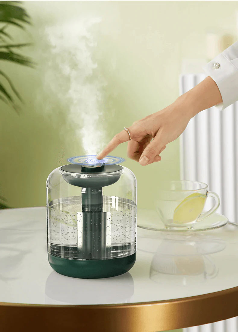 USB Rechargeable 2000mAh Battery Air Humidifier, Diffuser, and Mist Maker - Buy Confidently with Smart Sales Australia