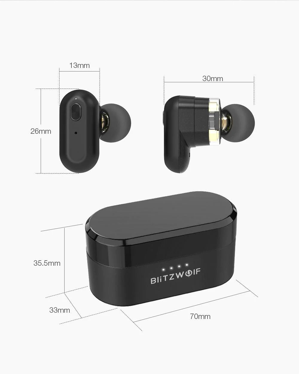 Wireless Blitzwolf BW-FYE7 Bluetooth 5.0 Dual Dynamic Driver In-ear Earphone Portable Charger Box  3D Stereo Bass Call Earbud - Buy Confidently with Smart Sales Australia