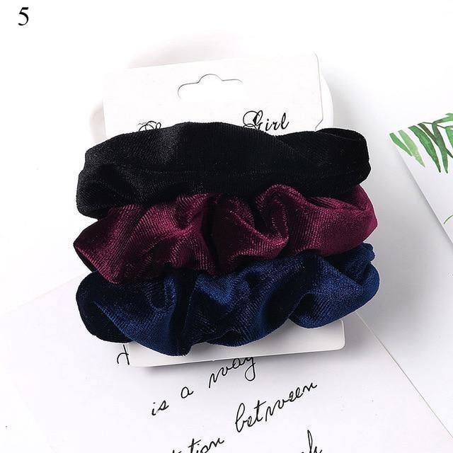 New Womens Hair Scrunchies | Boho Velvet and Satin Hair Accessories - Buy Confidently with Smart Sales Australia