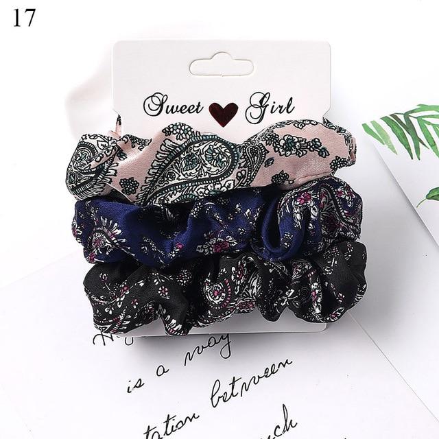 New Womens Hair Scrunchies | Boho Velvet and Satin Hair Accessories - Buy Confidently with Smart Sales Australia