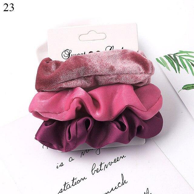 New Womens Hair Scrunchies | Boho Velvet and Satin Hair Accessories - Buy Confidently with Smart Sales Australia